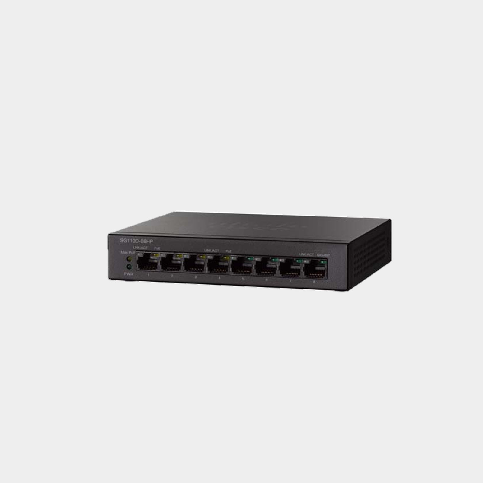 Cisco SG110D 8-Port PoE Gigabit Desktop Switch (SG110D-08HP-EU ...