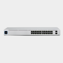 Load image into Gallery viewer, Ubiquiti UniFi Switch 24 PoE Gen 2 (USW-24-POE) I USW 24 POE I USW24 POE I SFP Uplink I 1.3” Smart Display
