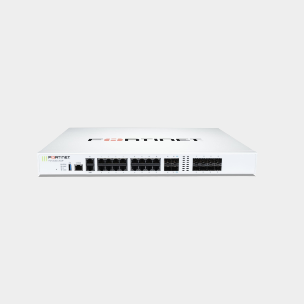 Fortinet 18 x GE RJ45 (including 1 x MGMT port, 1 X HA port, 16 x switch ports), 8 x GE SFP slots, 4 x 10GE SFP+ slots, NP6XLite and CP9 hardware accelerated, 480GB onboard SSD storage (FG-201F)
