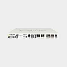 Load image into Gallery viewer, Fortigate 2 x 10GE SFP+ slots, 10 x GE RJ45 ports (including 1 x MGMT port, 1 X HA port, 8 x switch ports), 8 x GE SFP slots, SPU NP6 and CP9 hardware accelerated (FG-600E)
