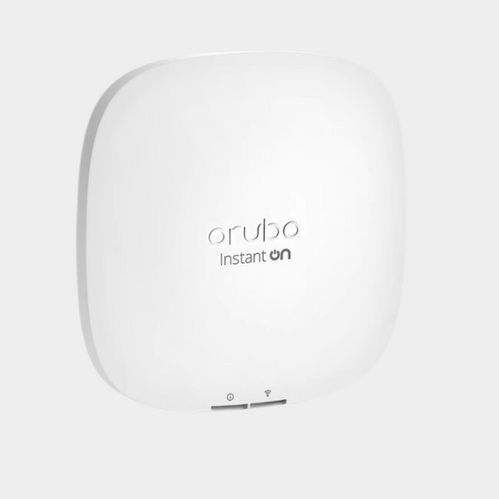 HPE  Aruba Instant On AP22 Dual-Band Access Point (Supports up to 75 active devices) (AP22) (P/N: R6M51A) | (Bundle Power Adapter & Cord)
