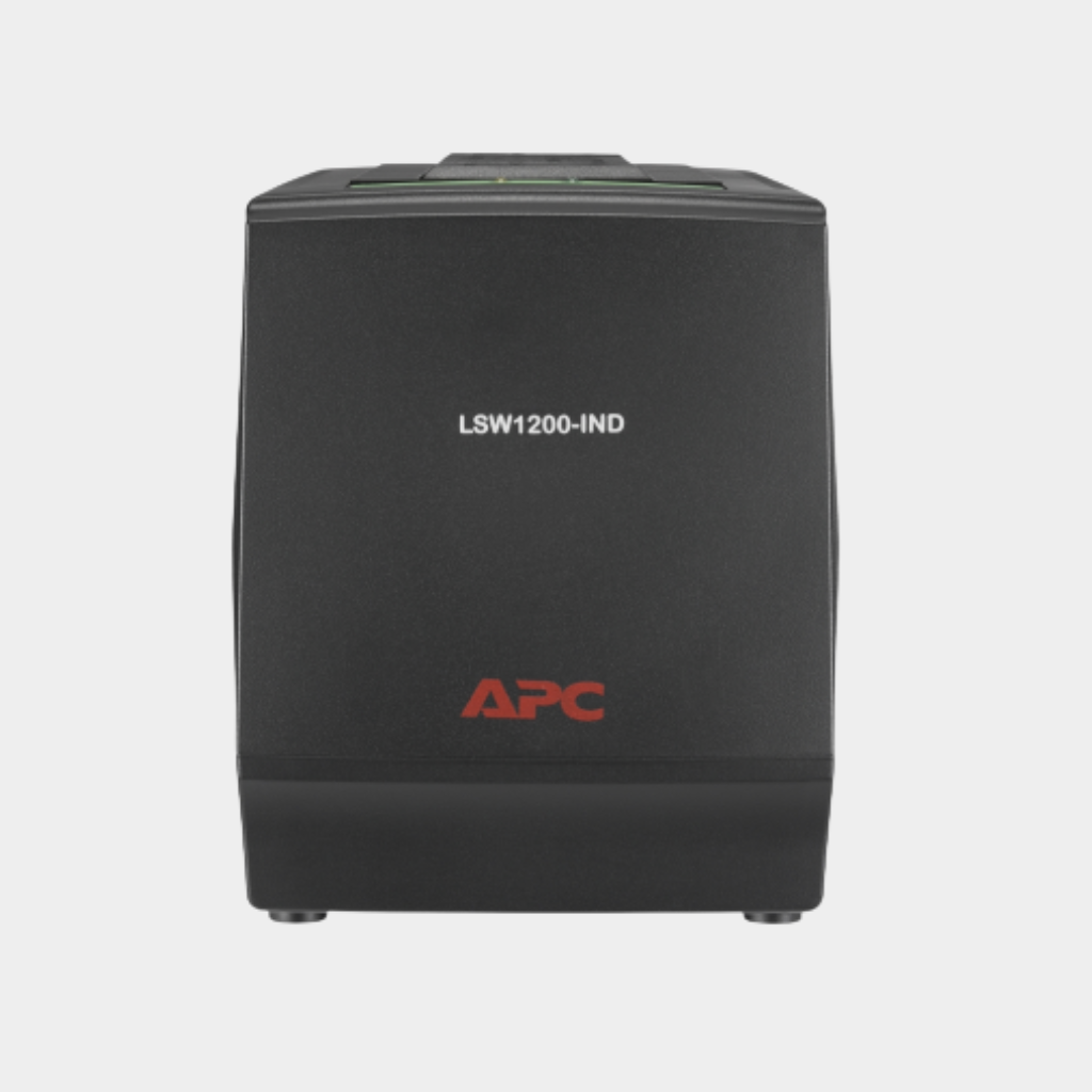 APC Line-R 1200VA Automatic Voltage Regulator, 3 Universal Outlets, 230V Indonesia (P/N: APC-LSW1200-IND-D000)