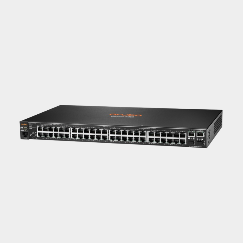 HPE Aruba 2530 switch with 48 ports, 2 1GbE ports, and 2 SFP ports (J9781A) |Limited Lifetime Protection