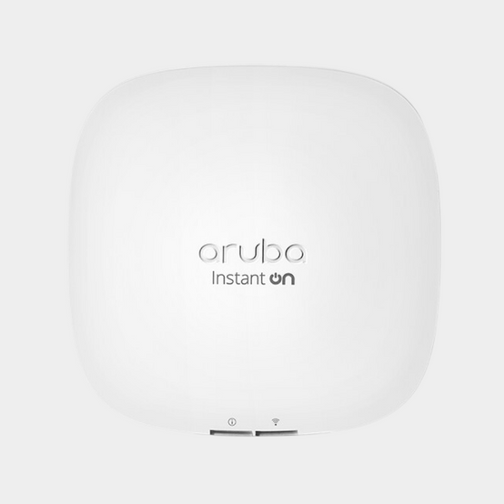 HPE  Aruba Instant On AP22 Dual-Band Access Point (Supports up to 75 active devices) (AP22) (P/N: R6M51A) | (Bundle Power Adapter & Cord)