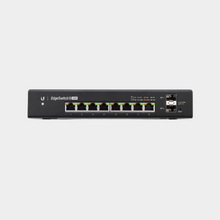 Load image into Gallery viewer, Ubiquiti EdgeSwitch 8 150W, DC Input Option (Redundant or Stand-Alone), Managed PoE+ Gigabit Switch with SFP (ES-8-150W)
