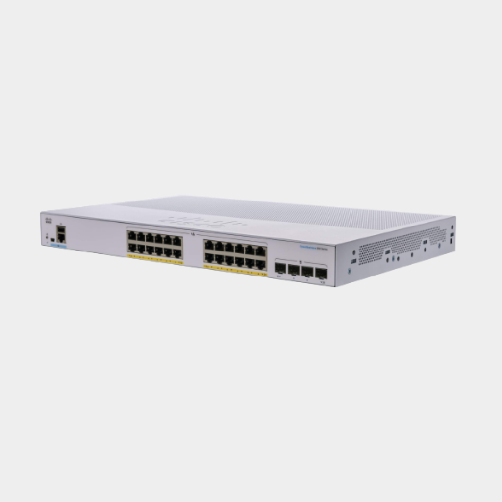 Cisco Business CBS250-24P-4G Smart Switch | 24 Port GE | PoE | 4x1G SFP | Limited Lifetime Protection (CBS250-24P-4G-EU)