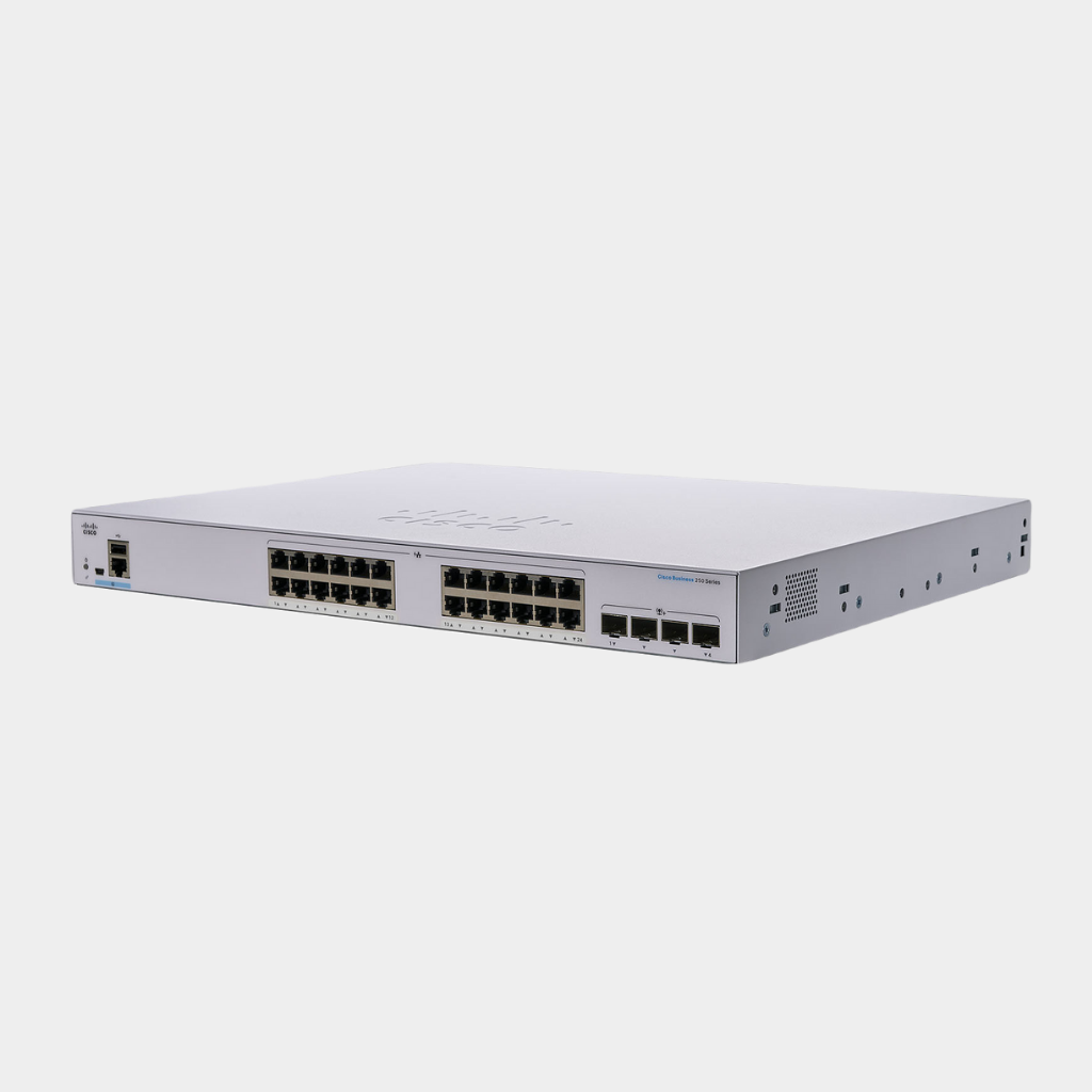 Cisco Business CBS250-24T-4G Smart Switch, 24 Port GE, 4x1G SFP, Limited Lifetime Protection (CBS250-24T-4G-EU)