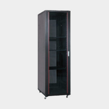 Load image into Gallery viewer, Premium Line Data Cabinet  600 mm Width Perforated Front Door, Perforated Rear Door, Black
