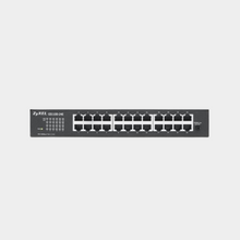 Load image into Gallery viewer, Clearance Sale: Zyxel GS1100-24 24-port Gigabit Ethernet, support auto MDI/MDI-X, auto port negotiation, fanless 1U metal case Unmanaged Switch (GS1100-24E-EU0101F)
