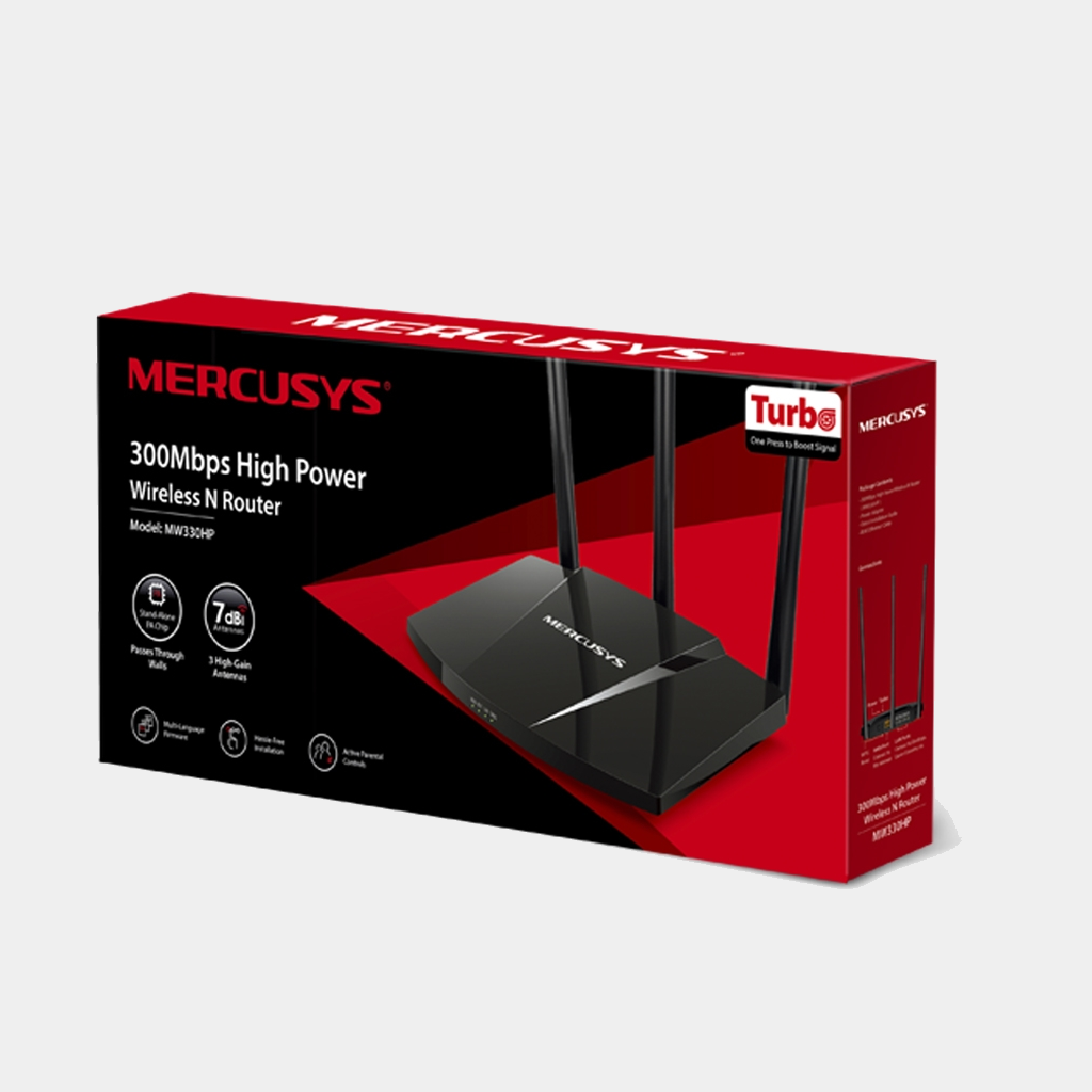 (Powered by TP-Link) Mercusys  MW330HP 300Mbps High Power Wireless N Router Wifi Router (MW330HP)
