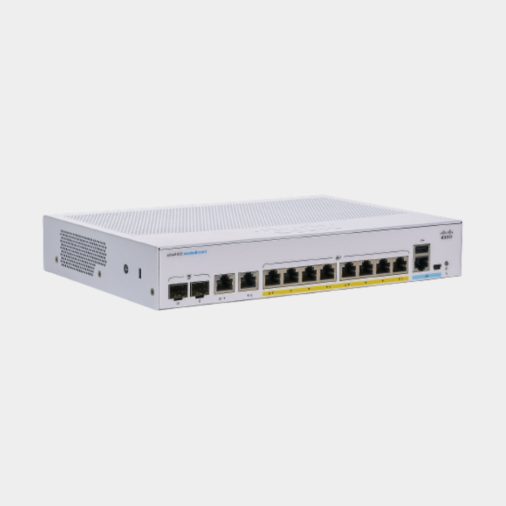 Cisco Business CBS350-8P-2G Managed Switch, 8 Port GE, PoE, Ext PS, 2x1G Combo, Limited Lifetime Protection (CBS350-8P-2G-EU)