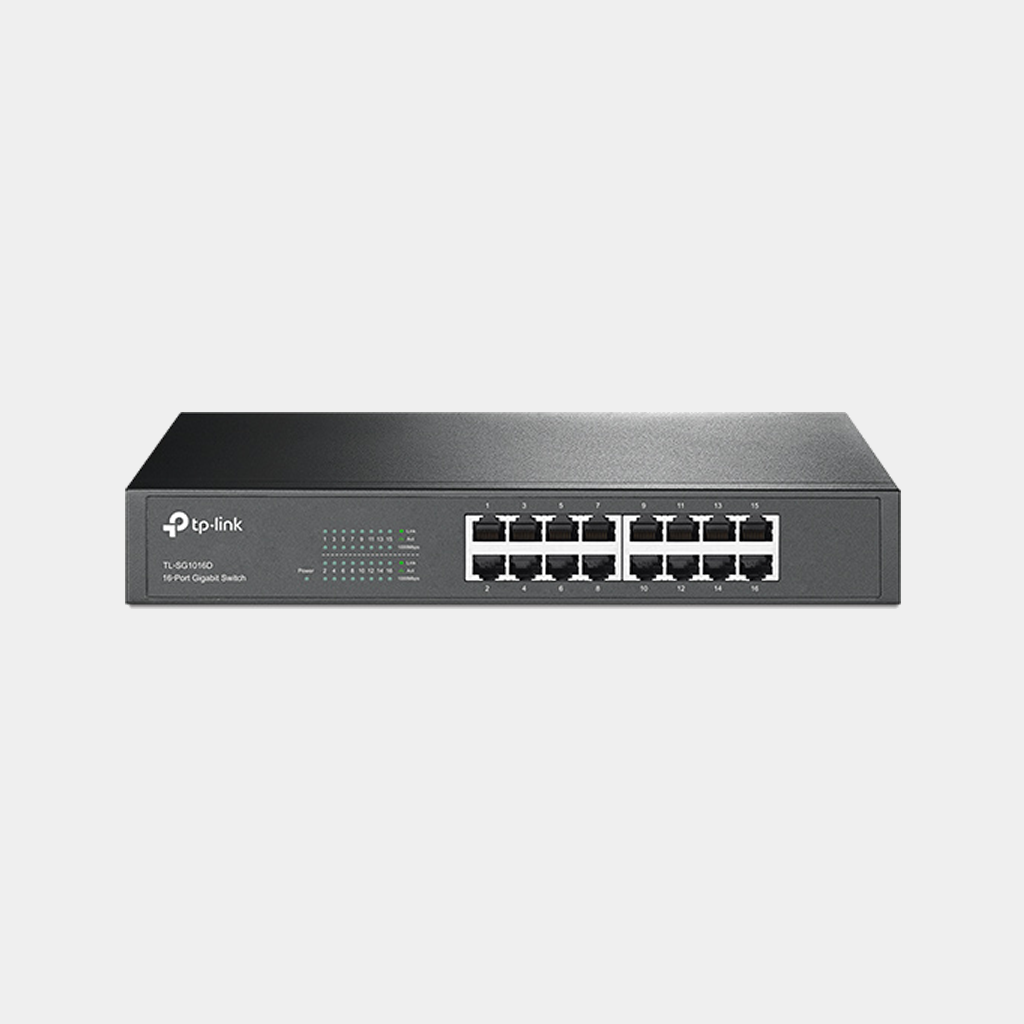 TP-Link 16-Port Gigabit Desktop/Rackmount Switch (TL-SG1016D)